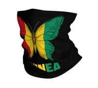 Cache Cou Drapeau des Papillons Guinéens Cache-Col Élastique Bandana Unisexe Écharpe pour Extérieur Yoga Course À Pied