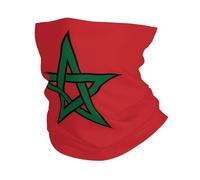 Cache Cou Drapeau du Maroc Écharpe Élastique Tour De Cou Anti-Solaire Bandana pour Cyclisme Adulte Jogging