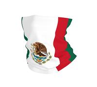 Cache-Cou Drapeau du Mexique Écharpe Demi-Visage Respirant Cache Cou Elastique Élastique Tour De Cou pour Yoga Course À Pied Vélo 25X50 CM