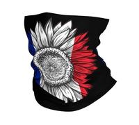 Cache-Cou Drapeau Français De La France Echarpe Gaiter Respirant Cache Cou Elastique Ultra-Douce Bandana Tubulaire pour Vélo Course À Pied Randonnée 25X50 Cm