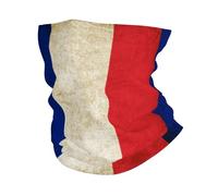 Cache Cou Drapeau Français Vintage De La France Bandana Toutes Saisons Écharpe Anti-Solaire Neck Warmer pour Cyclisme Jogging Randonnée