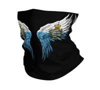 Cache Cou Drapeau Saint-Marin Saint-Marinais Aile Blanche Cache-Col Élastique Écharpe Unisexe Bandana pour Ski Extérieur Adulte