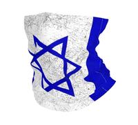 Cache-Cou Drapeau Vintage D'Israël Balaclava Écharpe Demi-Visage Élastique Cache Cou Elastique pour Course À Pied Moto Vélo 25X50 Cm