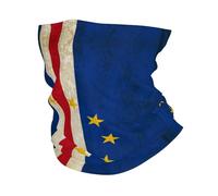 Cache Cou Drapeau Vintage du Cap-Vert Et De L'Amérique Verdienne Écharpe Toutes Saisons Neck Warmer Élastique Bandana pour Cyclisme Ski Vélo