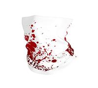 Cache-Cou Éclaboussures De Sang Écharpe Demi-Visage Ultra-Douce Cache Cou Elastique Balaclava Echarpe Gaiter pour Yoga Moto Course À Pied 25X50 CM