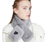 Cache-cou électrique - Foulards chauds d'hiver doux avec 3 réglages, écharpe chauffée USB à chauffage rapide | Enrouleur de cou chauffé, cache-cou avec protection contre la surchauffe, ac, Gris, Fare