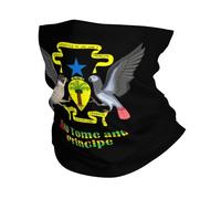 Cache Cou Emblème National De Sao Tomé-Et-Principe Neck Warmer Anti-Solaire Bandana Durable Cache-Col pour Cyclisme Vélo Yoga