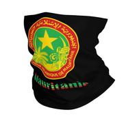 Cache-Cou Emblème National des Mauritaniens Élastique Écharpe Tube Ultra-Douce Chapeaux Demi-Visage pour Extérieur Ski Femme