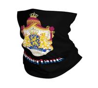 Cache Cou Emblème National des Pays-Bas Tour De Cou Elastique Bandana Lavable Neck Warmer pour Yoga Jogging Vélo
