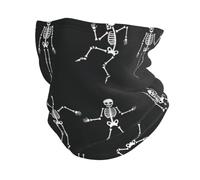 Cache-cou en microfibre avec motif squelette mignon, cadeau d'équitation, alpinisme, ski, écharpe chaude, chapeau de pirate, Noir , Taille unique
