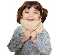 Cache-cou Enfant Écharpe Boucle Tour de Cou Garçon Fille Doux Peluche Polaire Chaud Écharpe Cercle Tube Solide Couleur Joli Châle Coupe-vent Automne Hiver Pour Ski, École - Chic Accessoire Cadeau Noël