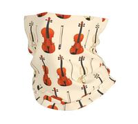 Cache-Cou Estampe de violon vintage Écharpe tube Cyclisme 25x50cm