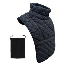 Cache-cou et poitrine d'extérieur - Écharpe de cou réglable, guêtre douce pour la peau, protection thermique légère, tissu doux respirant | Mot-clé pour la moto, l'équitation, la pêche, Noir , Refer