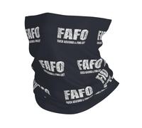 Cache-Cou Fafo Fuck Around Découvre Balaclava Écharpe Demi-Visage Respirant Echarpe Gaiter pour Course À Pied Moto Randonnée 25X50 Cm