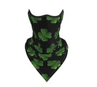 Cache-Cou Feuilles De La Saint-Patrick Écharpe Demi-Visage Respirant Bande De Cheveux Anti-Solaire Bandana, pour Extérieur, Moto, Jogging, Randonnée, 24x51cm