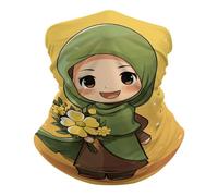 Cache-Cou Fille De Dessin Animé Cache Cou Elastique Ultra-Douce Écharpe Demi-Visage Balaclava pour Randonnée Vélo 25X50 Cm