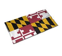 Cache Cou Flag of Maryland Écharpe Multifonction Couvre-Chef Respirant Balaclava pour Homme Femme Jogging Randonnée 25X50CM