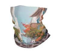 Cache-cou Greece Street UPF 50+ - Masque de protection UV - Cache-cou respirant - Bandana de randonnée pour homme et femme