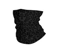 Cache-Cou Guépard Léopard Noir Écharpe Demi-Visage Multi-Usage Tour De Cou Balaclava Echarpe Gaiter pour Yoga Vélo Course À Pied 25X50 CM