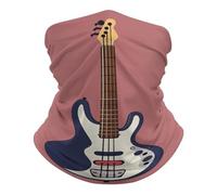 Cache Cou Guitar Bass Music Musical Instruments Couvre-Chef Multifonction Écharpe Anti-UV Balaclava pour Jogging Homme Femme Randonnée 25X50CM