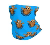 Cache-Cou Happy Groundhog Day Écharpe Demi-Visage Respirant Cache Cou Elastique Ultra-Douce Echarpe Gaiter pour Yoga Course À Pied Moto 25X50 Cm