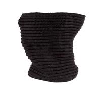 Cache-cou homme femme en laine mérinos tubulaire tricotée 100 % fabriquée en Italie écharpe à anneau de couleur unie divers ceux chapeau col en laine vierge mérinos chauffe-col thermique, marron