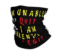 Cache-Cou I Am Unable to Quit As I Am Currently Too Legit Cache Cou Elastique Élastique Bandana Tubulaire Ultra-Douce Tour De Cou pour Course À Pied Moto Yoga 25X50 Cm