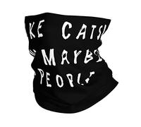 Cache-Cou I Like Cats and Maybe 3 People Bandana Tubulaire Respirant Echarpe Gaiter Élastique Tour De Cou pour Yoga Moto Randonnée 25X50 Cm