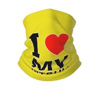 Cache-Cou I Love Mon Balaclava Tour De Cou Ultra-Douce Bandana Tubulaire pour Course À Pied Vélo Randonnée 25X50 Cm