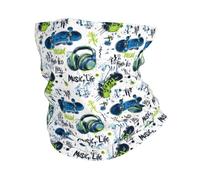 Cache-Cou Impression De Skateboard Musical Séchage Rapide Headwrap Étanche À La Poussière Cache-Col pour Vélo Sports Randonnée