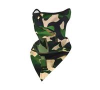 Cache-Cou Impression Numérique Camouflage De L'Armée Verte Écharpe Tube Séchage Rapide Bandeau Magique Ultra-Douce Headwrap, pour Homme, Extérieur, Jogging, Yoga, 24x51cm