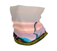 Cache-cou imprimé avion dans les lumières du soir, cache-cou, écharpe rafraîchissante au soleil, cagoule bandana pour homme et femme
