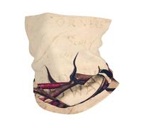 Cache-cou imprimé couronne d'épines pour homme et femme - Coupe-vent - Masque facial - Écharpe pour le sport par temps froid