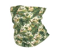 Cache Cou Imprimé De Plantes Tropicales Écharpe Multifonction Balaclava Respirant Couvre-Chef pour Randonnée Jogging Cyclisme 25X50Cm