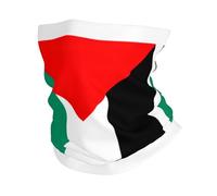 Cache-cou imprimé drapeau de Palestine - Ultra doux et extensible - Cache-cou d'hiver pour homme et femme