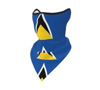 Cache-Cou Imprimé Drapeau De Sainte-Lucie Cagoule/Bandana Multifonctionnelle Pour Homme Et Femme Idéale Pour Le Ski Et Le Sport