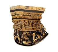 Cache-cou imprimé hiéroglyphes égyptiens ultra doux et extensible pour homme et femme
