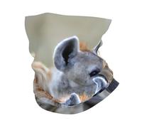 Cache-cou imprimé hyène ultra doux et extensible pour homme et femme