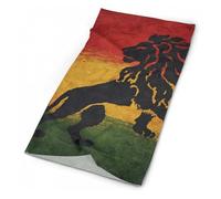 Cache-Cou Jamaica Rasta Lion Flag Pattern1 Echarpe Gaiter Balaclava Cache Cou Elastique Respirant Tour De Cou pour Vélo Randonnée Course À Pied 25X50 Cm