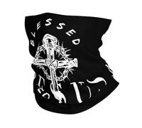 Cache-Cou Jésus-Christ A Sauvé Ma Vie Blanche Tour De Cou Balaclava Bandana Tubulaire Respirant pour Moto Vélo 25X50 Cm