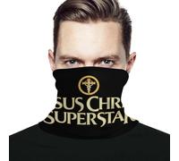 Cache Cou Jésus-Christ Anti-UV Fashion Scarf Lightweight Tour De Cou pour Cycliste Cyclisme Marche 2 Pièces