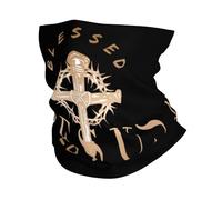 Cache-Cou Jésus-Christ m'a Sauvé La Vie avec Effronterie Bandana Tubulaire Balaclava Cache Cou Elastique Élastique pour Vélo Course À Pied 25X50 Cm