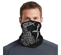 Cache-Cou Jésus Mon Dieu Roi Seigneur Religieux Christianisme Blanc Balaclava Cache Cou Elastique Ultra-Douce Écharpe Demi-Visage pour Moto Course À Pied Randonnée 25X50 Cm