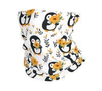 Cache-Cou Joli imprimé de pingouins et de fleurs Bandeau Magique Escalade