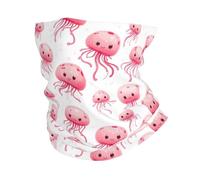 Cache Cou Joli Imprimé Rose Écharpe Multifonction Couvre-Chef Respirant Balaclava pour Randonnée Jogging Cyclisme 25X50Cm