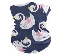 Cache-Cou Jolie Petite Princesse Cygne Cache Cou Elastique Ultra-Douce Echarpe Gaiter Balaclava Bandana Tubulaire pour Moto Course À Pied Vélo 25X50 CM