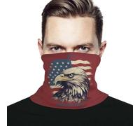 Cache-Cou Journée Patriotique du Drapeau Américain Et du 11 Septembre Écharpe Séchage Rapide Écharpe Tube Anti-UV Bande De Cheveux, pour Course À Pied, Moto, Vélo, Jogging, 26x30cm