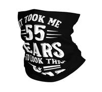 Cache Cou Joyeux 55E Anniversaire Écharpe Multi-Usage Bandana Unisexe Neck Warmer pour Vélo Randonnée Yoga