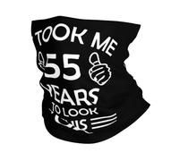 Cache Cou Joyeux 55E Anniversaire Neck Warmer UV Résistant Bandana Personnalisé Cache-Col pour Cyclisme Motorcycle Course À Pied