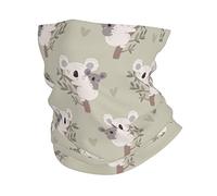 Cache Cou Koala Gris Mignon De Dessin Animé Écharpe Antidérapant Balaclava Durable Couvre-Chef pour Randonnée Jogging Cyclisme 25X50Cm